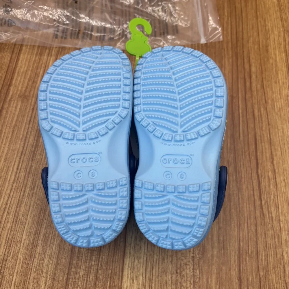 Crocs Bluey Classic Clog Toddler Size C8 Blue Green 210559-90H NEW